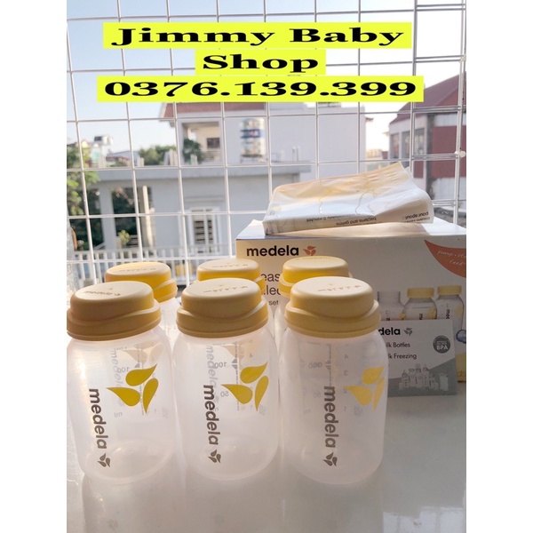 Bình trữ sữa 150 ml in logo màu