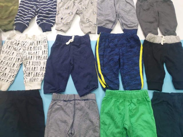 Quần thun dài bé trai size 3m-18m