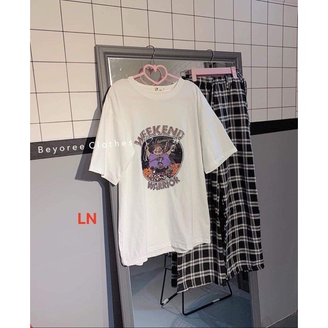 Sét áo chú lùn WEEKEN+ quần kẻ ô TH6