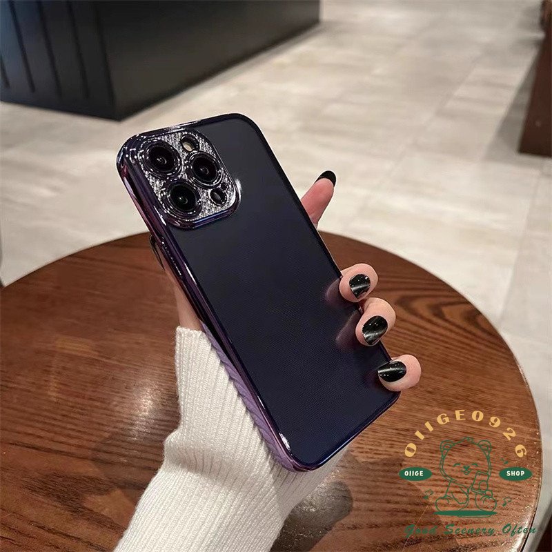 Mới Ốp Điện Thoại Mềm Mạ Điện Chống Rơi Cho Iphone 14 13 12 11 Pro Max 14 Plus