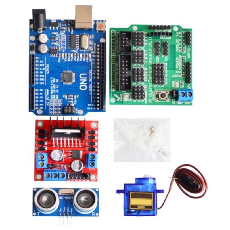 1 Bộ Mã Hóa Động Cơ Xe Hơi Robot Thông Minh Chống Theo Dõi Tốc Độ Chạy Pin 2WD