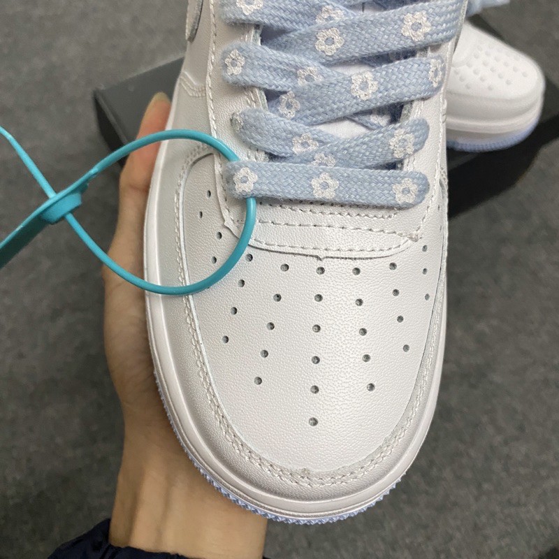 [Mã FAGREEN245 giảm tới 30K đơn 99K] ( full box + phụ kiện ) giày af1 màu mới trắng đế xanh | BigBuy360 - bigbuy360.vn