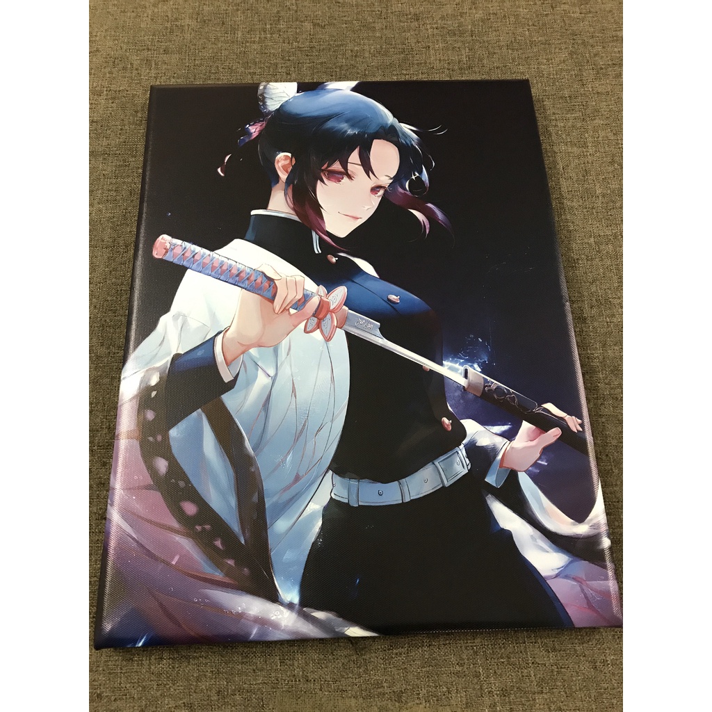 Tranh anime in tùy chỉnh attack on titan jujutsu-kaisen kimetsu-no-yaiba YOURNAME có khung treo tường trang trí 30x40CM