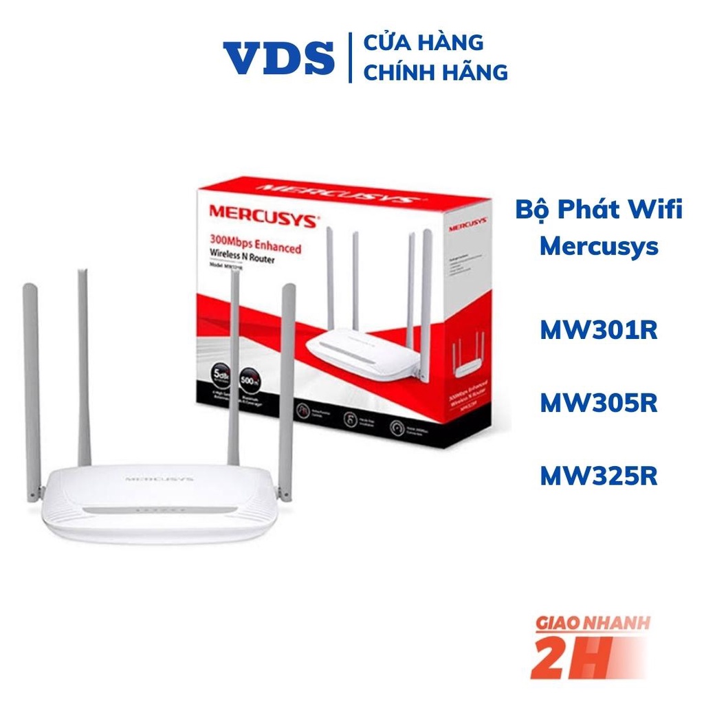 Bộ phát wifi 2 3 4 râu Mercusys router wifi chuẩn N tốc độ 300Mbps bảo hành 24 tháng