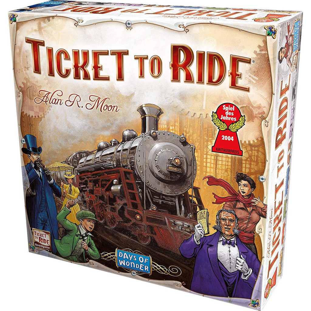 Trò chơi Board Game Ticket To Ride Phiên Bản US / Europa Tiếng Anh Bản Chuẩn