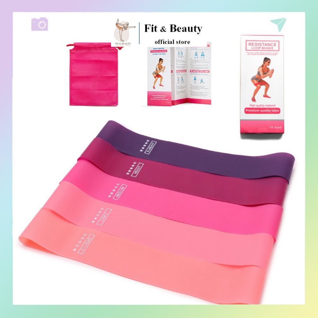 Dây kháng lực tập gym , dây power band đa năng tập mông tập tay, DKL04