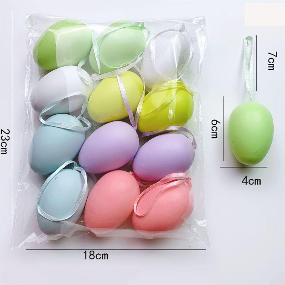WTTLE Set 18 Quả Trứng Phục Sinh Bằng Nhựa Dùng Để Treo Trang Trí