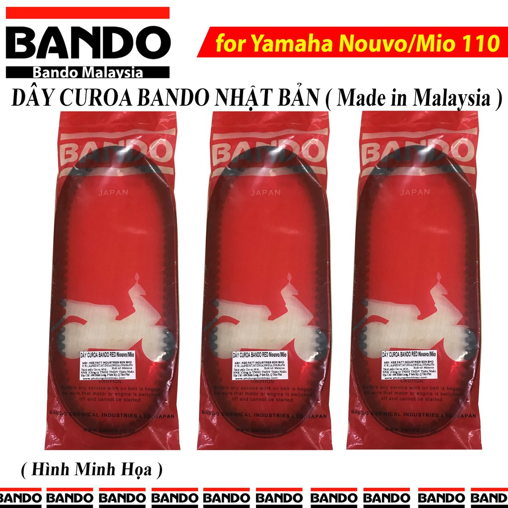 Dây curoa Yamaha Nouvo / Mio 110cc ( Bando Malaysia )