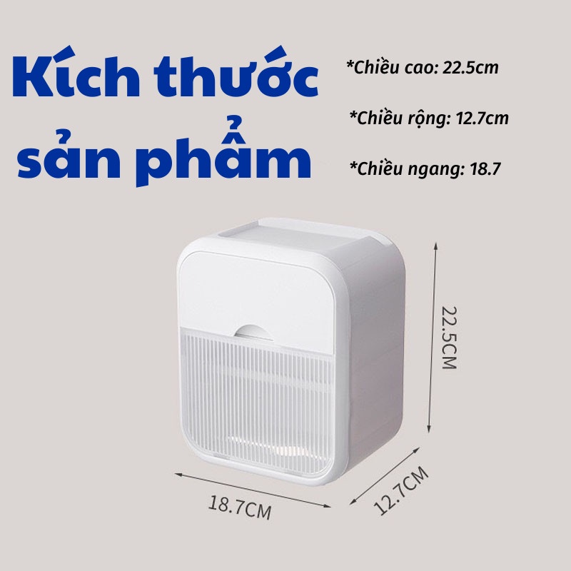 Hộp Giấy Vệ Sinh Hộp Đựng Giấy  Ngăn Dễ Lắp Đặt Thiết Kế Mới Nhất Nhỏ Gọn Sang Trọng Titan.st