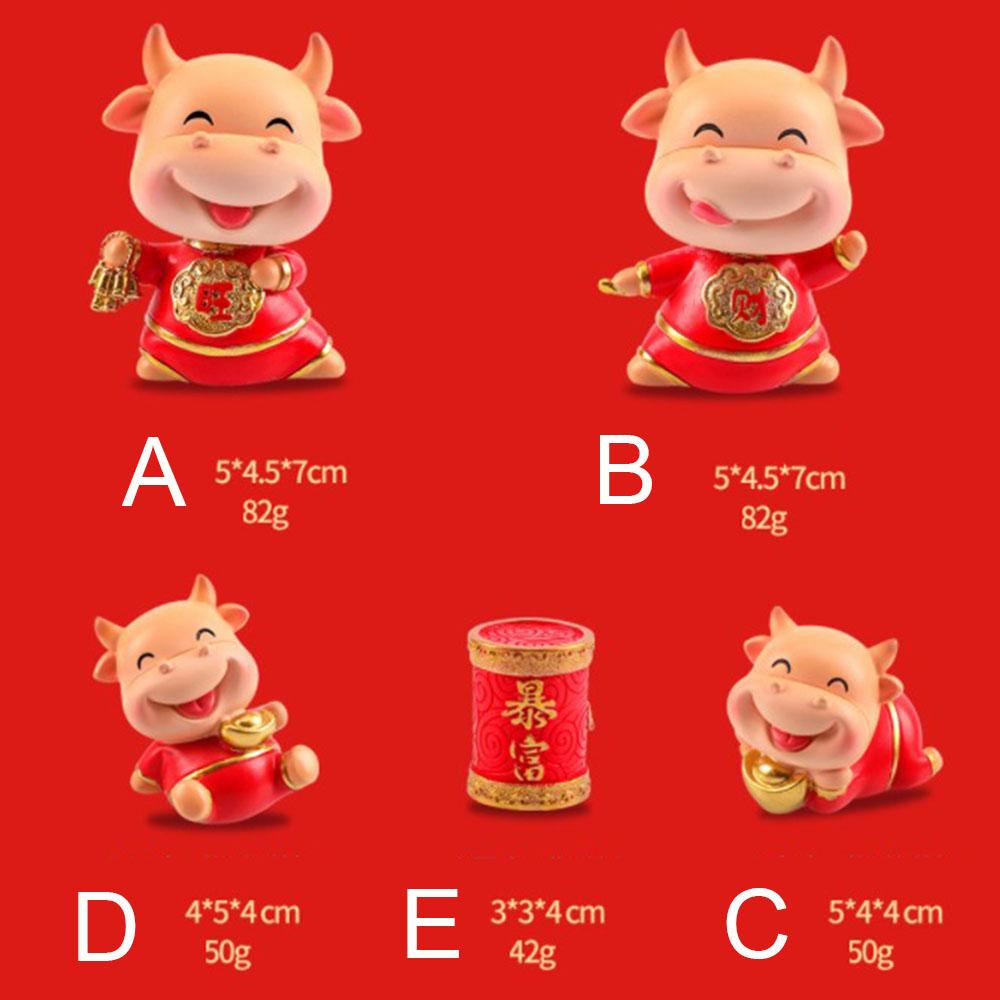 YIYU Mô Hình Bò Sữa Bằng Nhựa Resin Để Bàn Trang Trí Phòng Khách