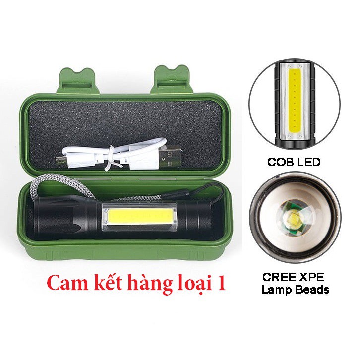 Đèn Pin Mini Siêu Sáng Police Cao Cấp Có Zoom | Đèn Pin Mini Led Siêu Sáng Chống Nước Giá R