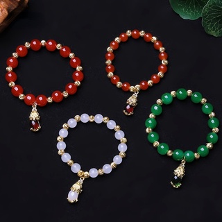 Vòng tay đá mã não may mắn phong thủy cho nữ