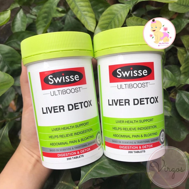 Thải độc gan Swisse Liver Detox Úc 120 viên