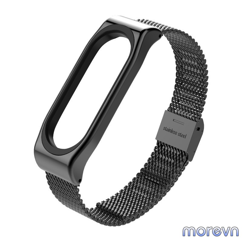 Dây đeo kim loại mắt lưới Mi band 5, miband 6 chính hãng Mijobs - dây đeo thay thế mi band 6, miband 5 thép không gỉ