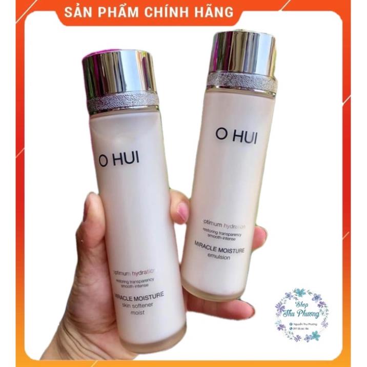 Cặp nước hoa hồng 150ml - sữa dưỡng sáng da ohui miracle aqua 130ml ( tách set)