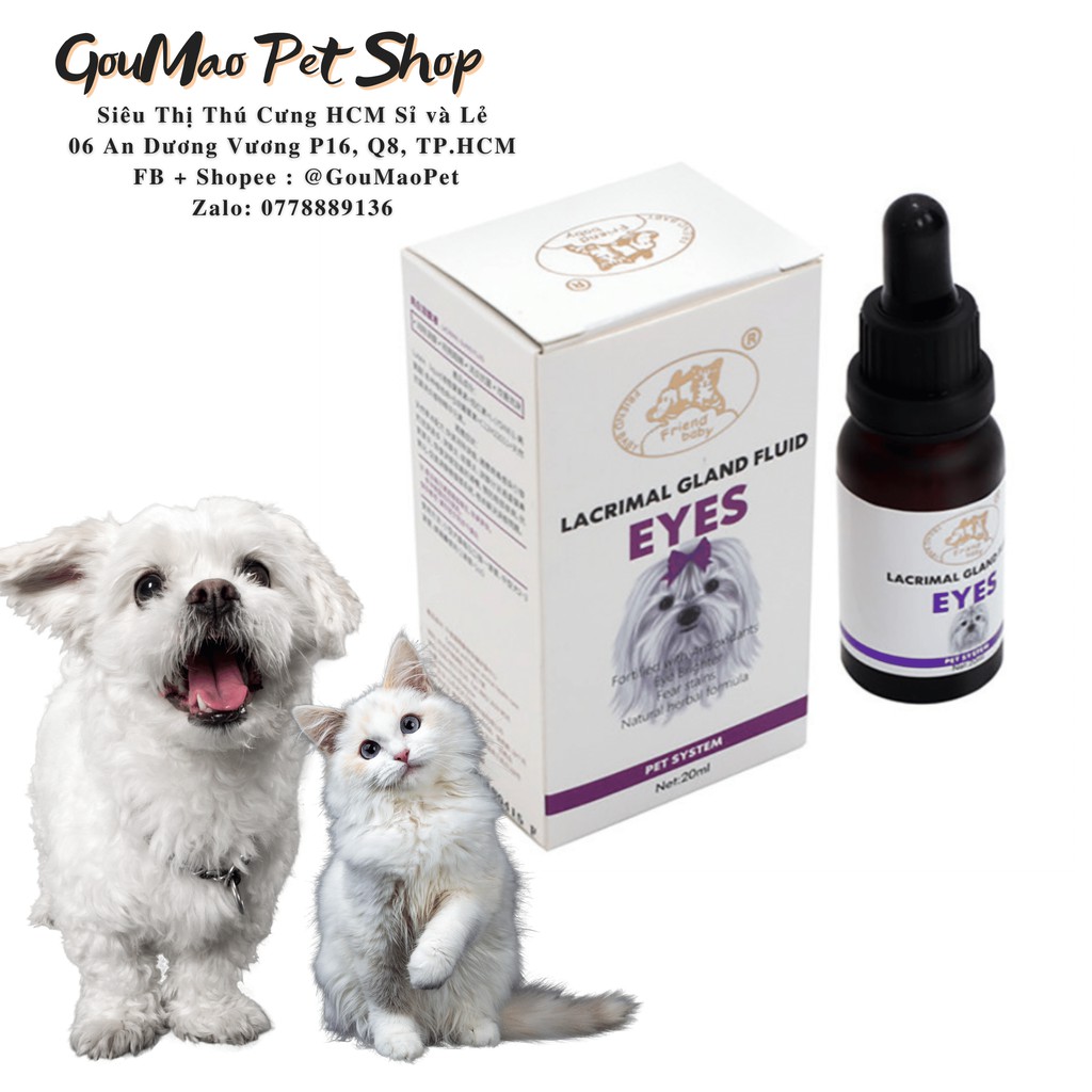 [Chính hãng] Siro trị chảy nước mắt, giảm ố mắt cho chó mèo - Lacrimal Gland Fluid Eyes