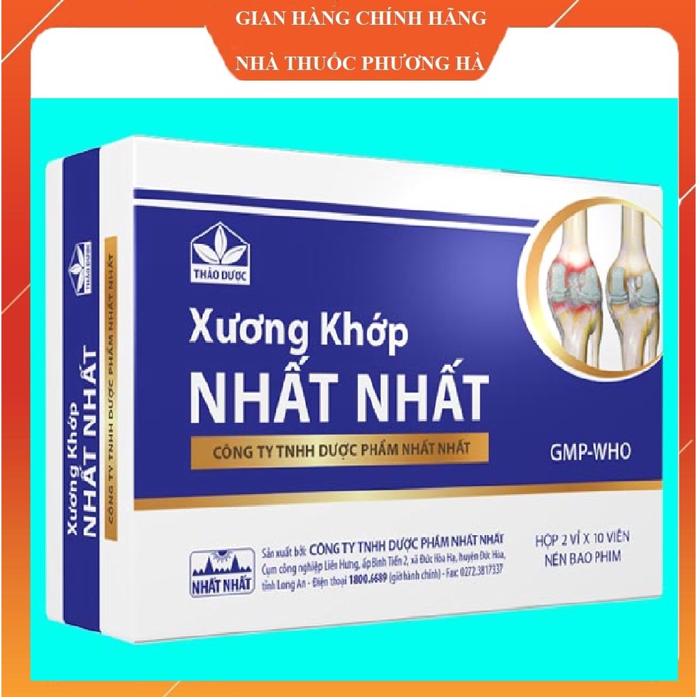 Xương Khớp NHẤT NHẤT -  Hỗ trợ đau mỏi viêm khớp, viêm khớp dạng thấp ( Hàng chính hãng)