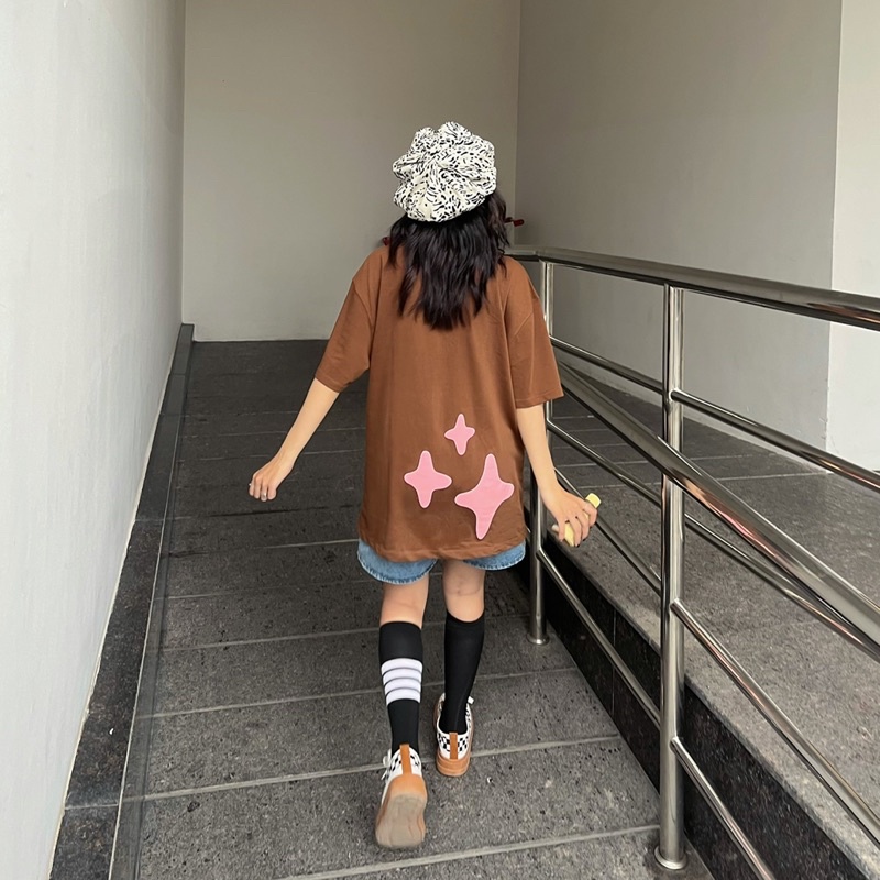 Áo thun Local Brand 100% cotton In nổi Star 21pounds