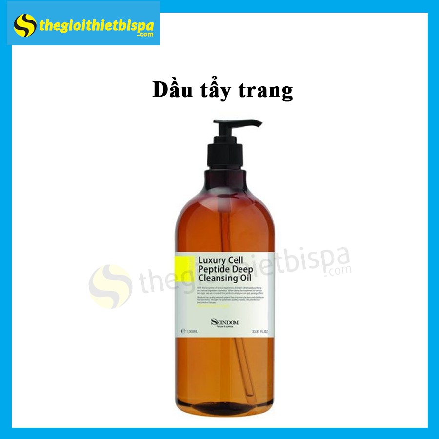 Dầu Tẩy Trang Skindom Luxury Cell Peptide Deep Cleansing Oil 1000ml Hạn Sử Dụng 22/08/22 (HSD thay đổi tùy theo lô hàng)