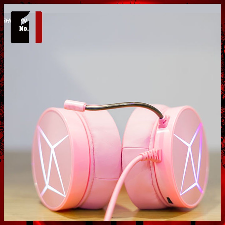 Tai Nghe Nhạc Headphone Gaming Chụp Tai DAREU EH722X Màu Hồng Led RGB Tai Nghe Game Thủ Có Mic Máy Vi Tính Laptop Pc