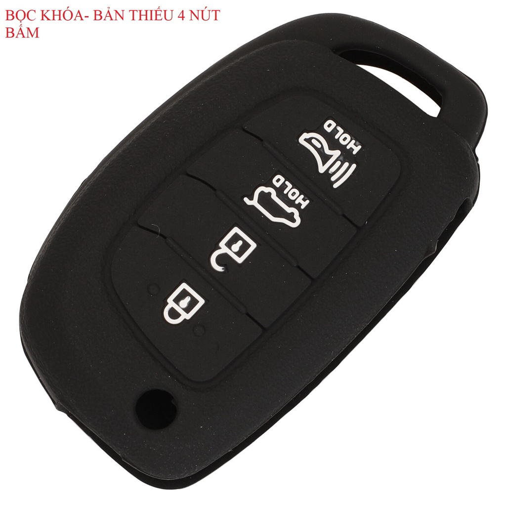 Bọc khóa ô tô SILION- SMARTKEY 4  nút dòng Hyundai Elantra Sonata Tucson I40 Ix35 I45