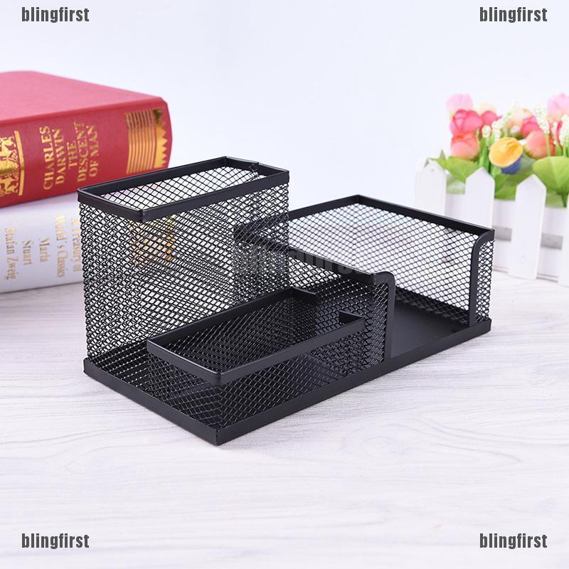 Lọ đựng bút hình lưới bằng kim loại
