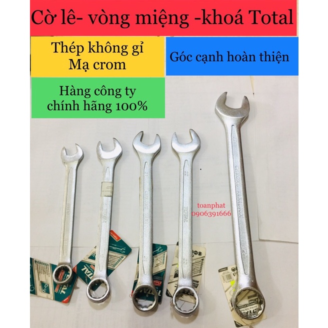 Cờ lê |vòng miệng| khoá 21mm-22mm | Total cao cấp