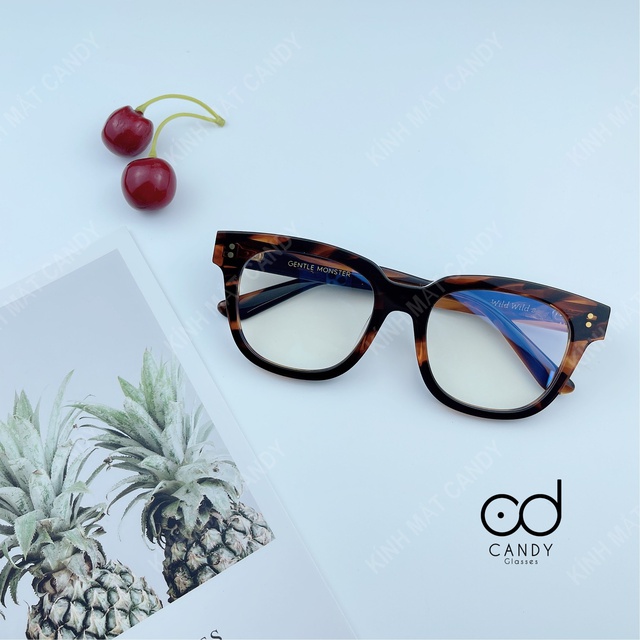 Gọng kính cận vuông nam nữ siêu cấp W2128 - Tiệm kính Candy