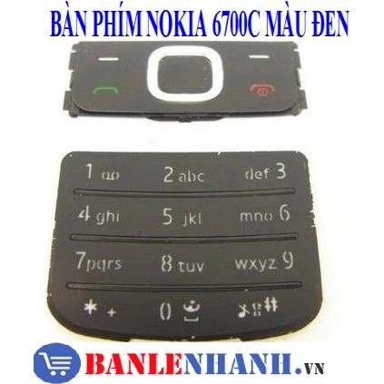 [HÀNG SIÊU CHẤT,GIÁ SẬP SÀN] BÀN PHÍM NOKIA 6700C MÀU ĐEN