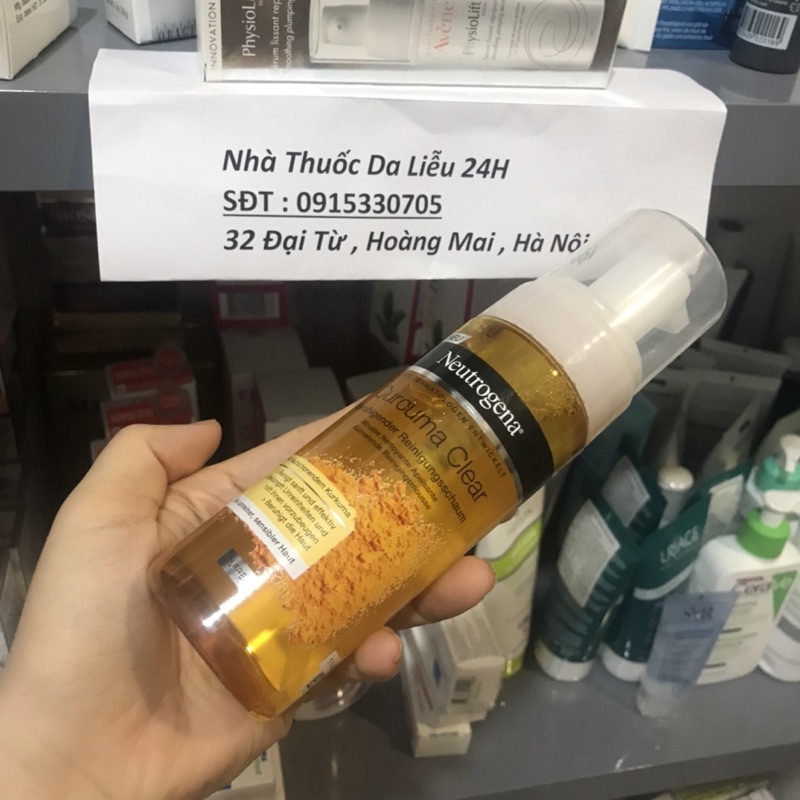 Neutrogena Calme Curcuma Mousse Nettoyante - Sữa rửa mặt Tạo Bọt Từ Tinh Nghệ 150ml