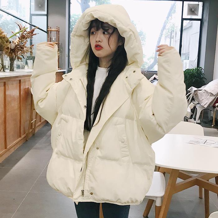 Áo khoác phao cotton dày dáng rộng có đệm cotton phong cách Hàn Quốc thời trang mùa đông mới cho nữ