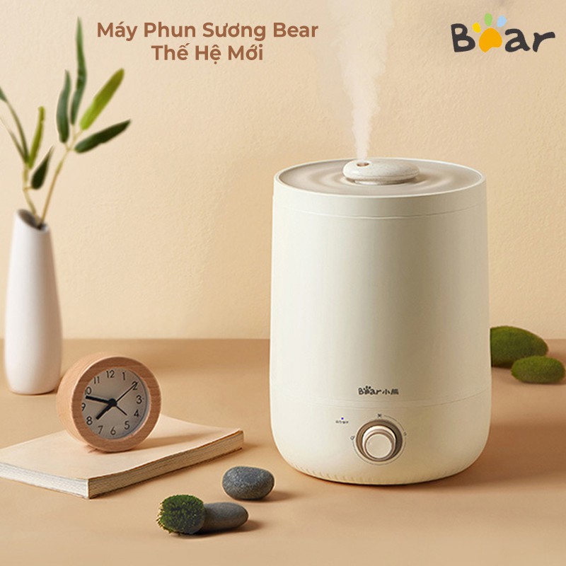 Máy phun sương tạo độ ẩm Bear [Bh 12 THÁNG] máy khuếch tán tinh dầu 4.5L, thời gian phun 8-12 tiếng