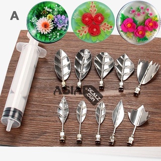 Bộ dụng cụ làm thạch rau câu 3d 10 món.