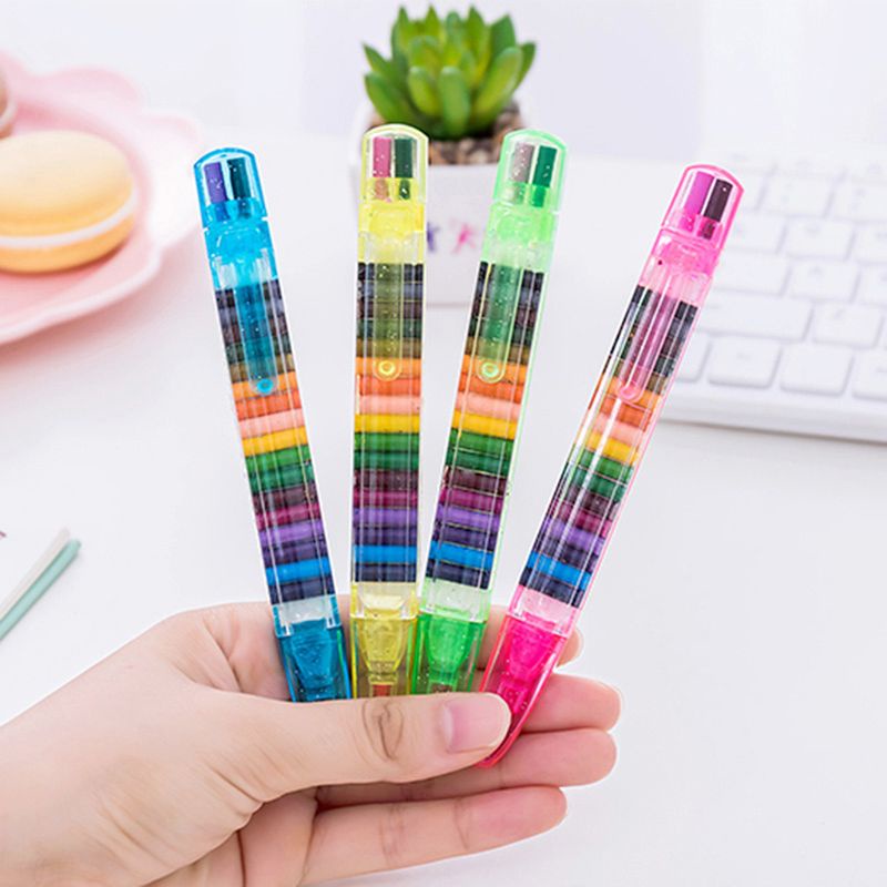 Set 2 Bút Chì Màu 20 Màu Dành Cho Trẻ Em Vẽ Tranh DIY