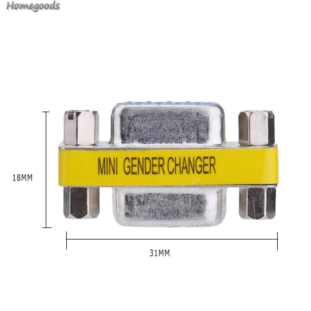2 Giắc Chuyển Đổi Db9 Female Sang Female Gender Changer Serial Rs232 Coupler-Ready