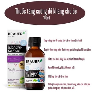 Siro Tăng Đề Kháng Brauer Immunity 100ml, úc, date xa