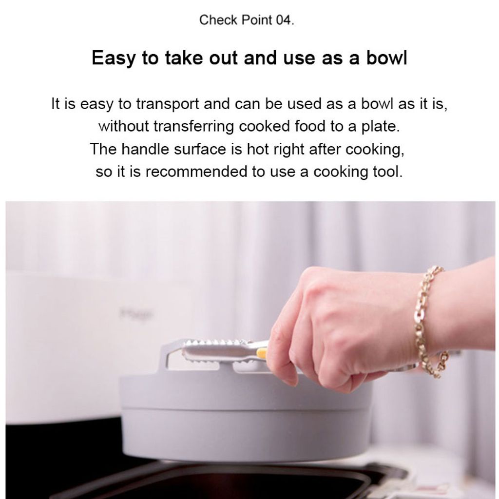 Silicone Fry Pot Light Airfryer Container 16cm Air Fryer Microwave Oven Korea