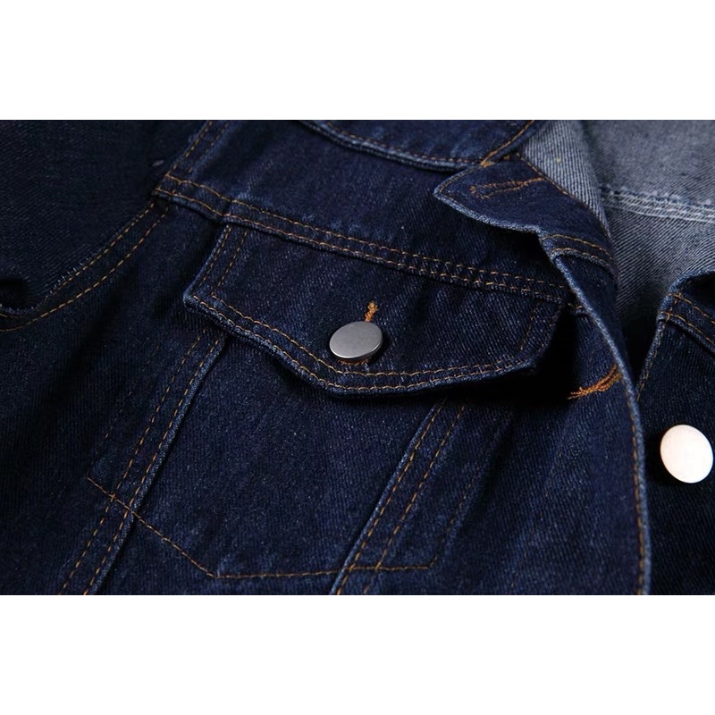 Basic denim jacket - Áo khoác denim nữ