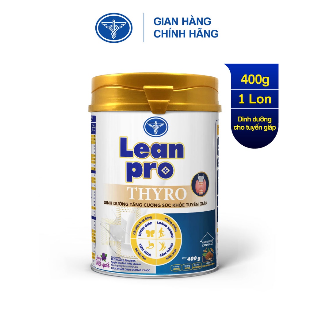01 lon sữa Leanpro Thyro 400g - Dinh dưỡng tăng cường sức khoẻ tuyến giáp