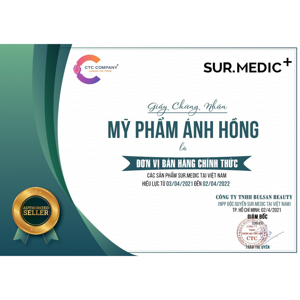 Nước Hoa Hồng Sur.Medic Super Glutathione 100 Bright Skin