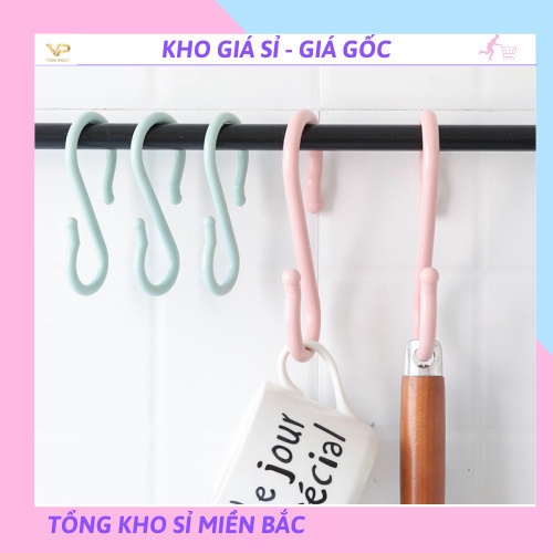 [❌GIÁ SỈ❌]BỘ 8 MÓC NHỰA TREO ĐỒ HÌNH CHỮ S 2194