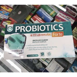  Men vi sinh bổ sung 6 tỷ lợi khuẩn Probiotics Forte dạng ống  hộp 20 ống  