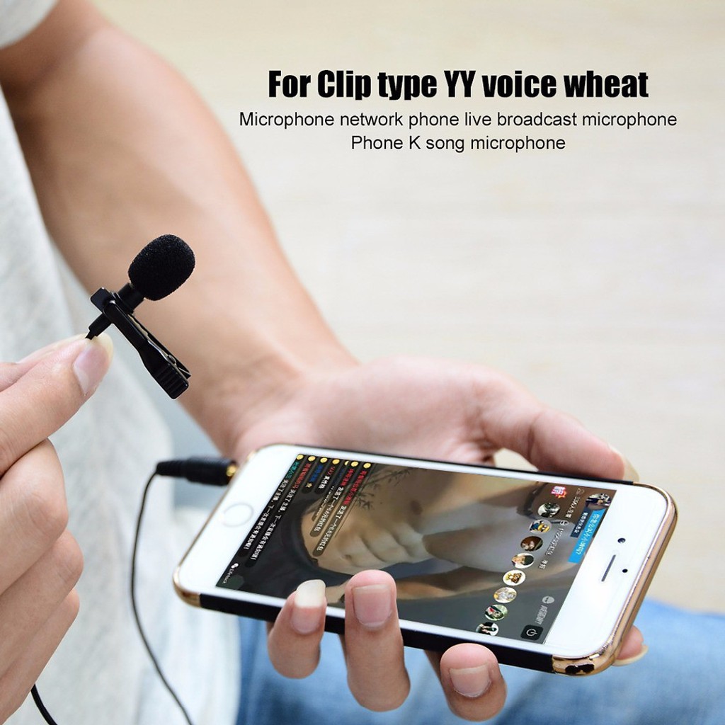 Micro cài áo cao cấp Clip on cho điện thoại, máy tính