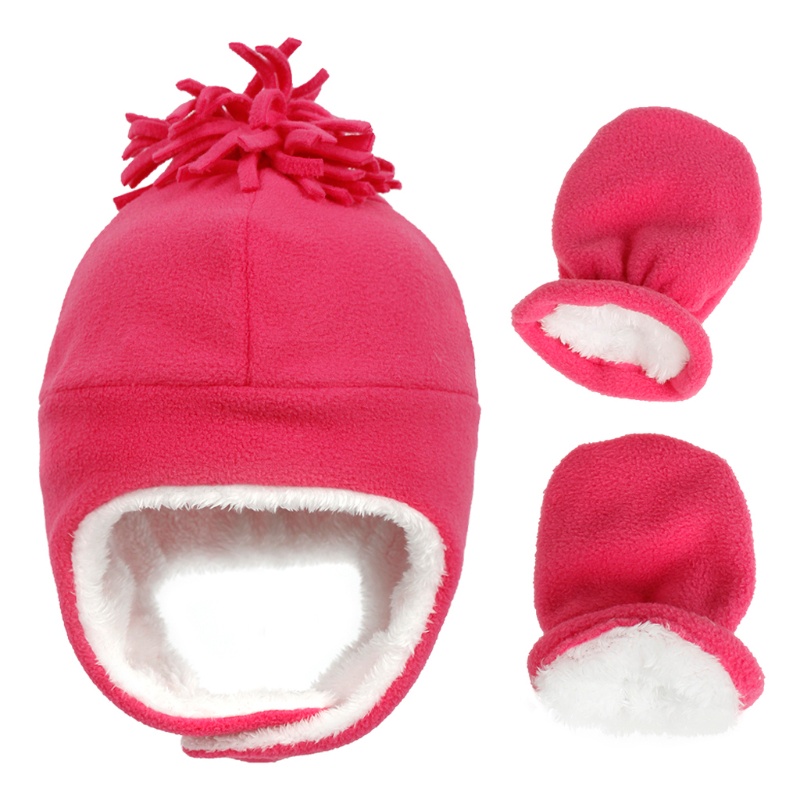 Bộ Găng Tay Và Mũ Phi Công Giữ Ấm Mùa Đông Cho Bé Sơ Sinh