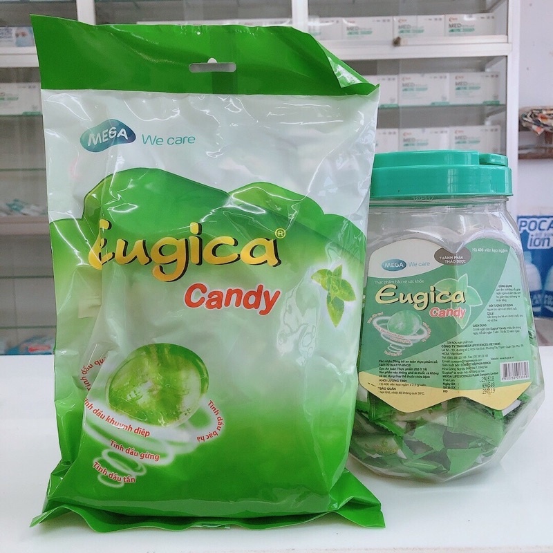 Eugica candy  Kẹo ngậm thảo dược Túi 300viên