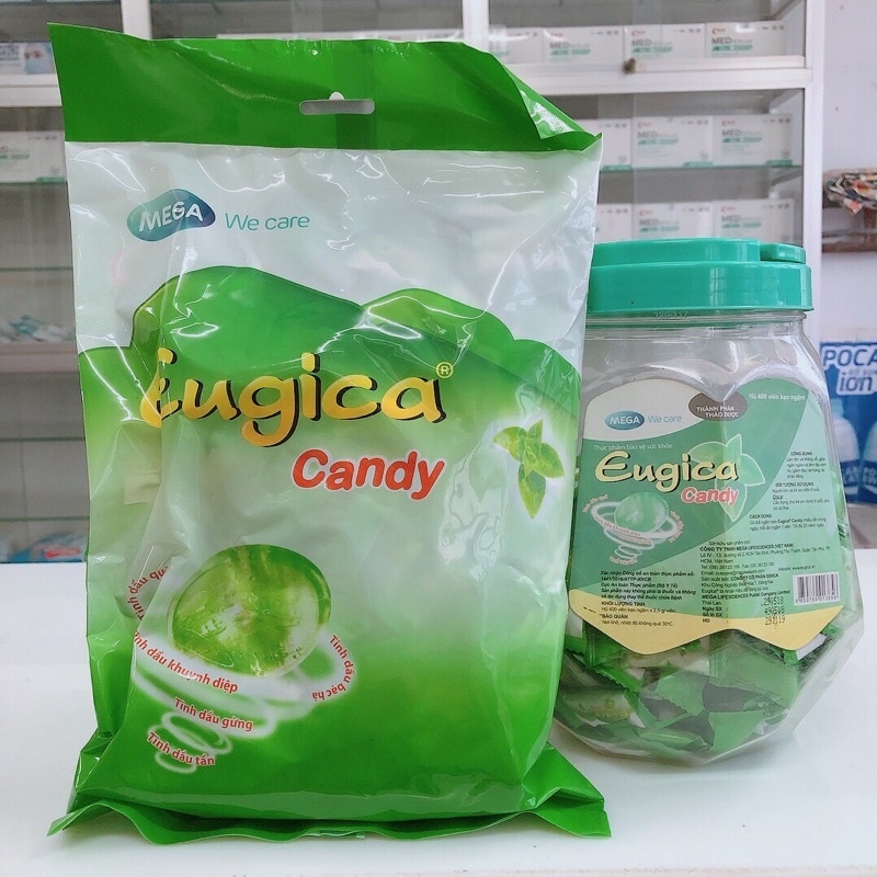 Eugica candy  Kẹo ngậm thảo dược Túi 300viên