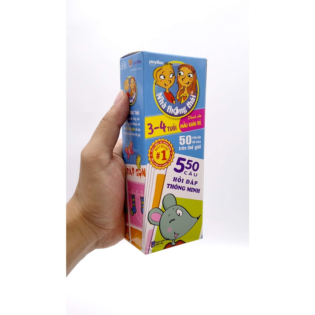Sách Nhà Thông Thái - 550 Câu Hỏi Đáp Thông Minh (3-4 Tuổi)