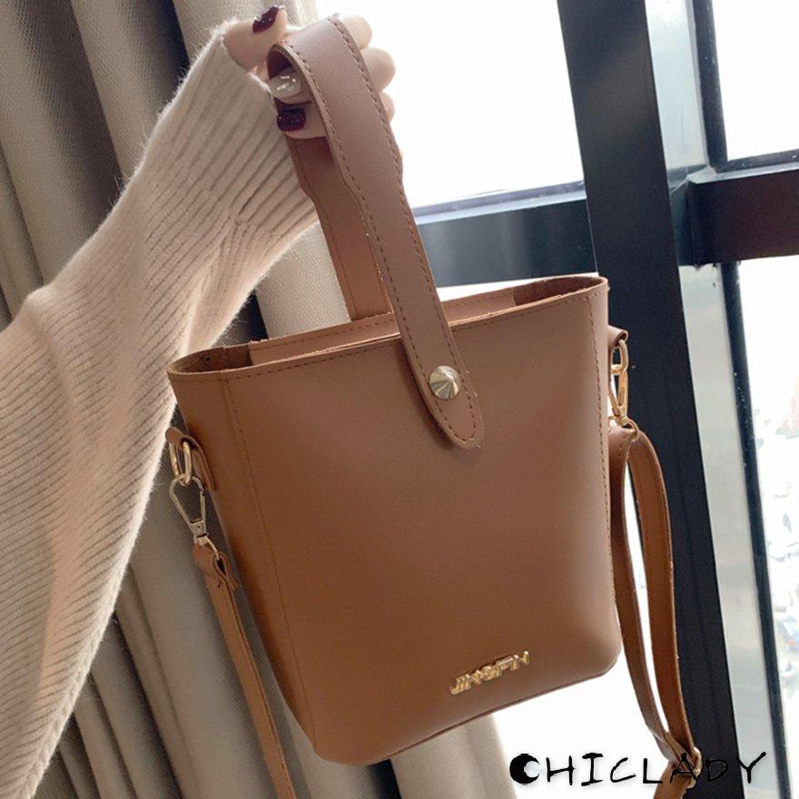 【miễn phí vận chuyển】Leisure Fashion Light Weight Bucket Bag Shoulder Shopping Bag Crossbody bag