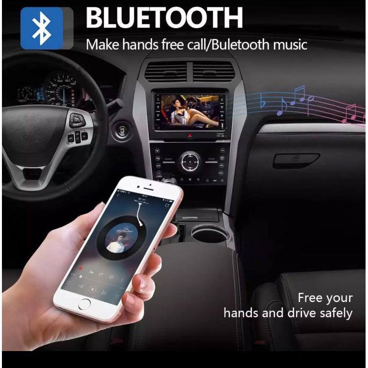 Màn Hình 2Din Toyota 7 inch Cảm ứng Full HD Bluetooth