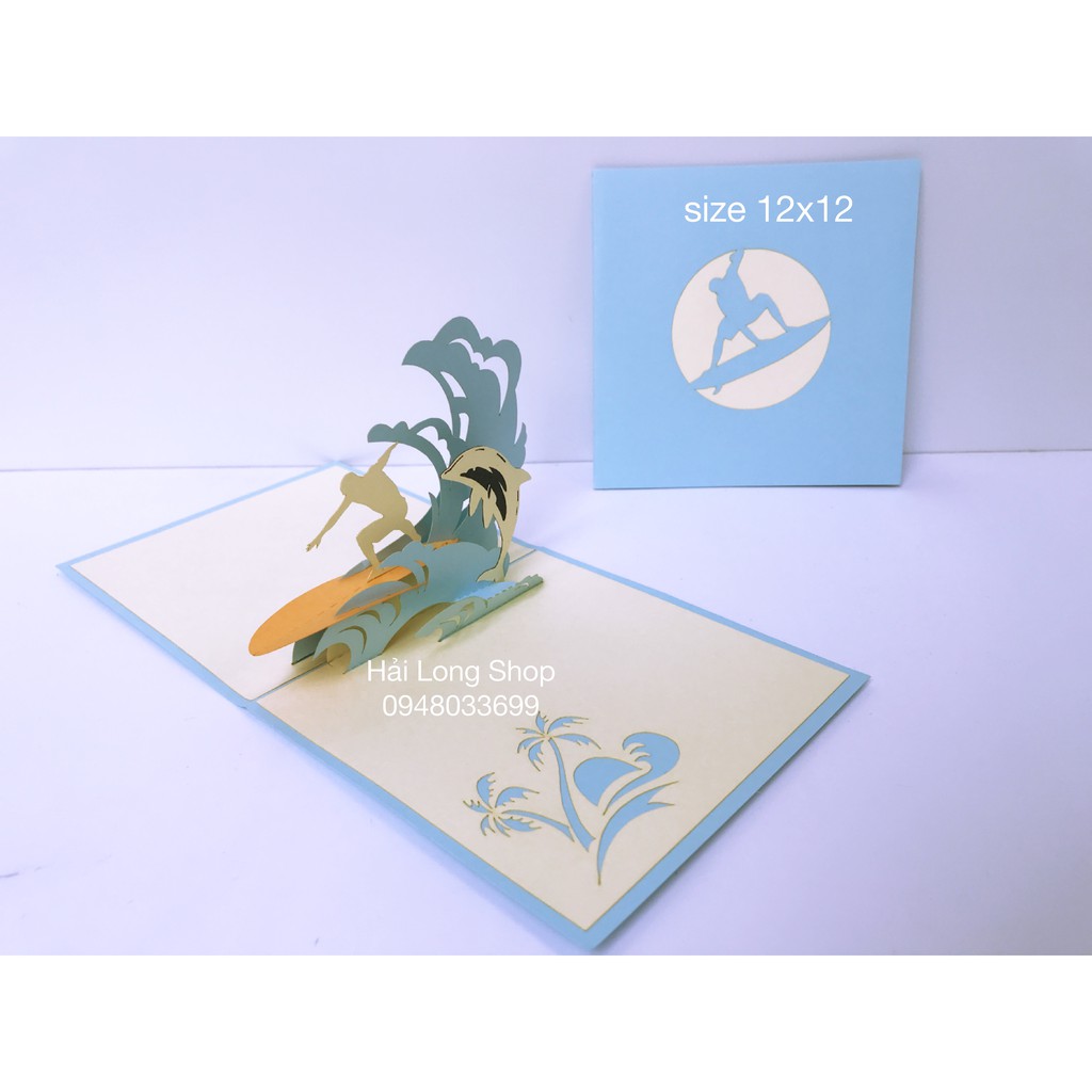 Lướt Sóng - Windsurfing - Thiệp 3D | BigBuy360 - bigbuy360.vn